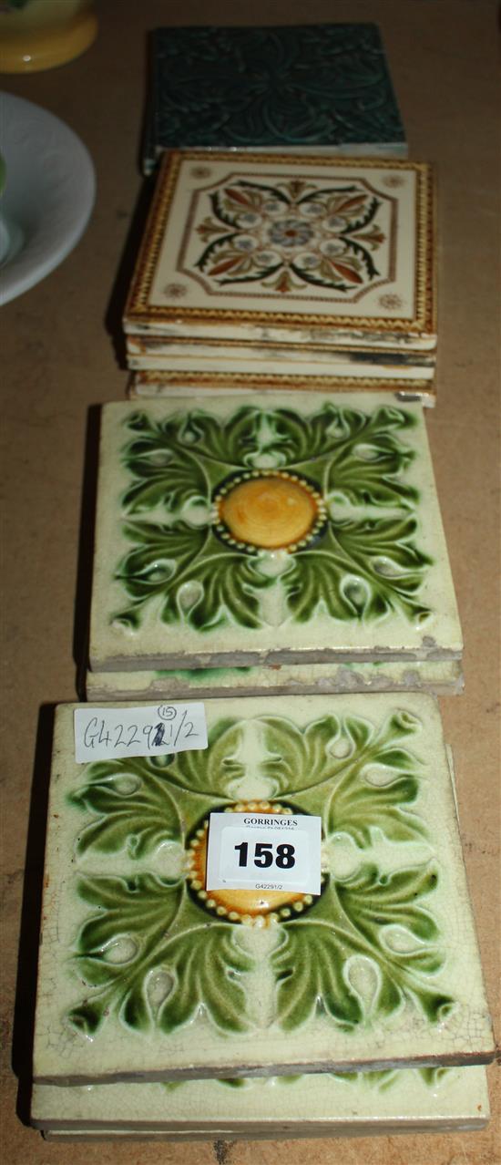 15 assorted tiles